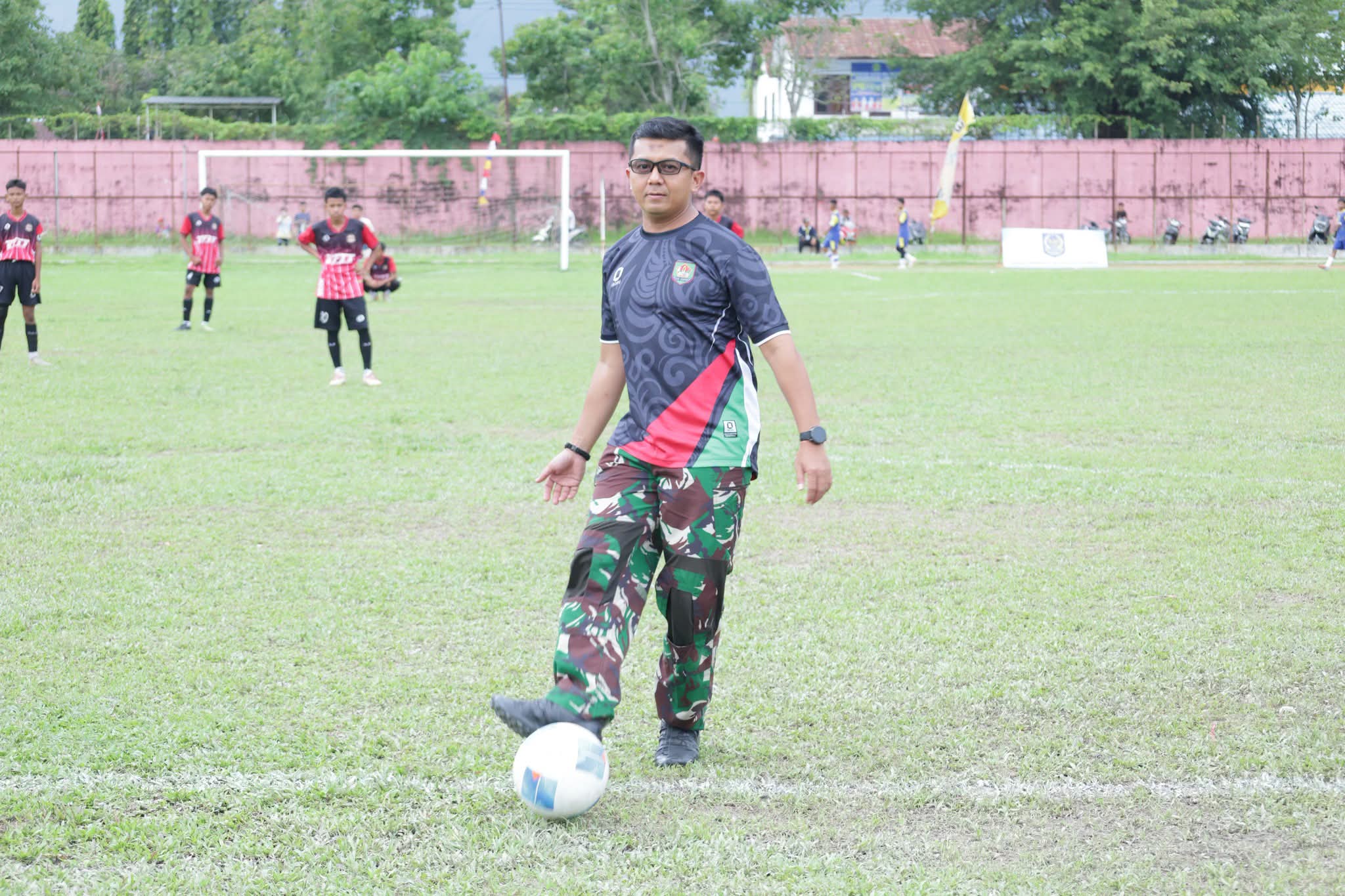 Dandim 0208/Asahan Hadiri Pembukaan Turnamen Sepak Bola U-15 Piala Bupati Asahan
