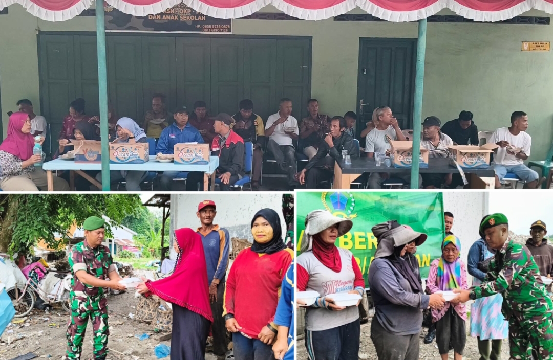 Kodim 0208/Asahan Konsisten Laksanakan Jumat Berbagi, Bagikan Sarapan Gratis kepada Masyarakat