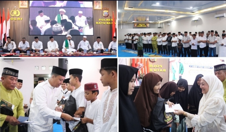 Peringati Maulid Nabi Muhammad SAW 1448 H, Kapolres Berikan Santunan kepada Anak Yatim dan Santri