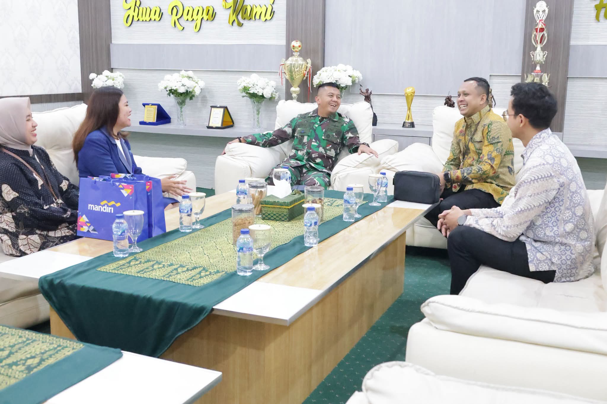 Dandim 0208/Asahan Terima Audiensi Pimpinan Cabang Bank Mandiri, Dukung Penguatan Publikasi Satuan