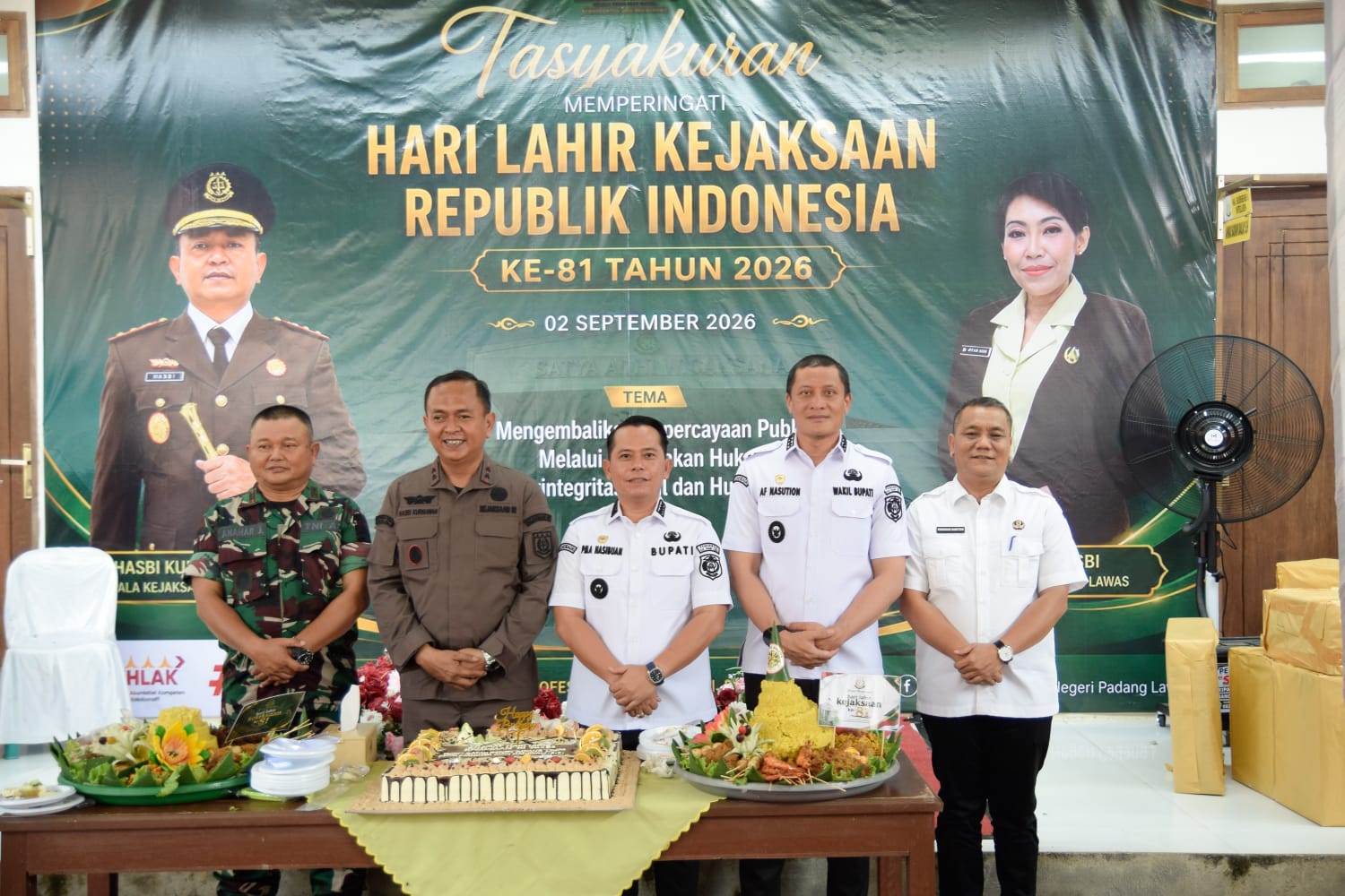 HUT Kejaksaan ke 81, Kejari Padang Lawas Berkomitmen Penegakan Hukum Berintegritas, Adil dan Humanis