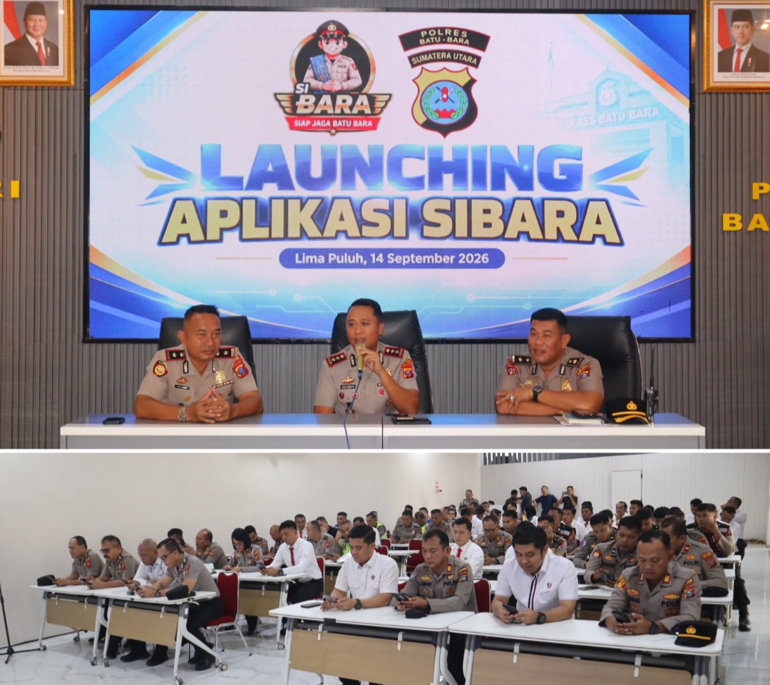 Polres Batu Bara Launching Aplikasi SI BARA, Perkuat Pelayanan Publik Berbasis Teknologi