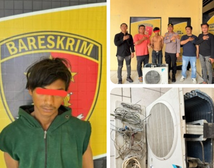 Polsek Talawi Amankan Pelaku Pencurian Outdoor AC Milik Telkomsel