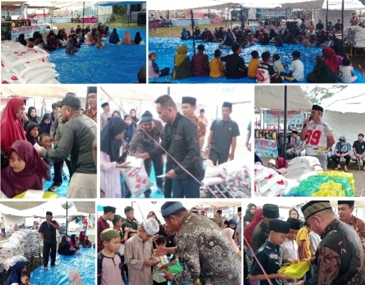 Jumat Berkah, Owner Pasar Malam Arty Sampantao Berbagi ,Santuni 80 Anak Yatim